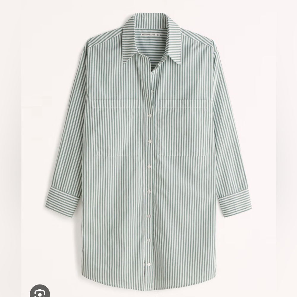 Abercrombie Relaxed Poplin Shirt Dress